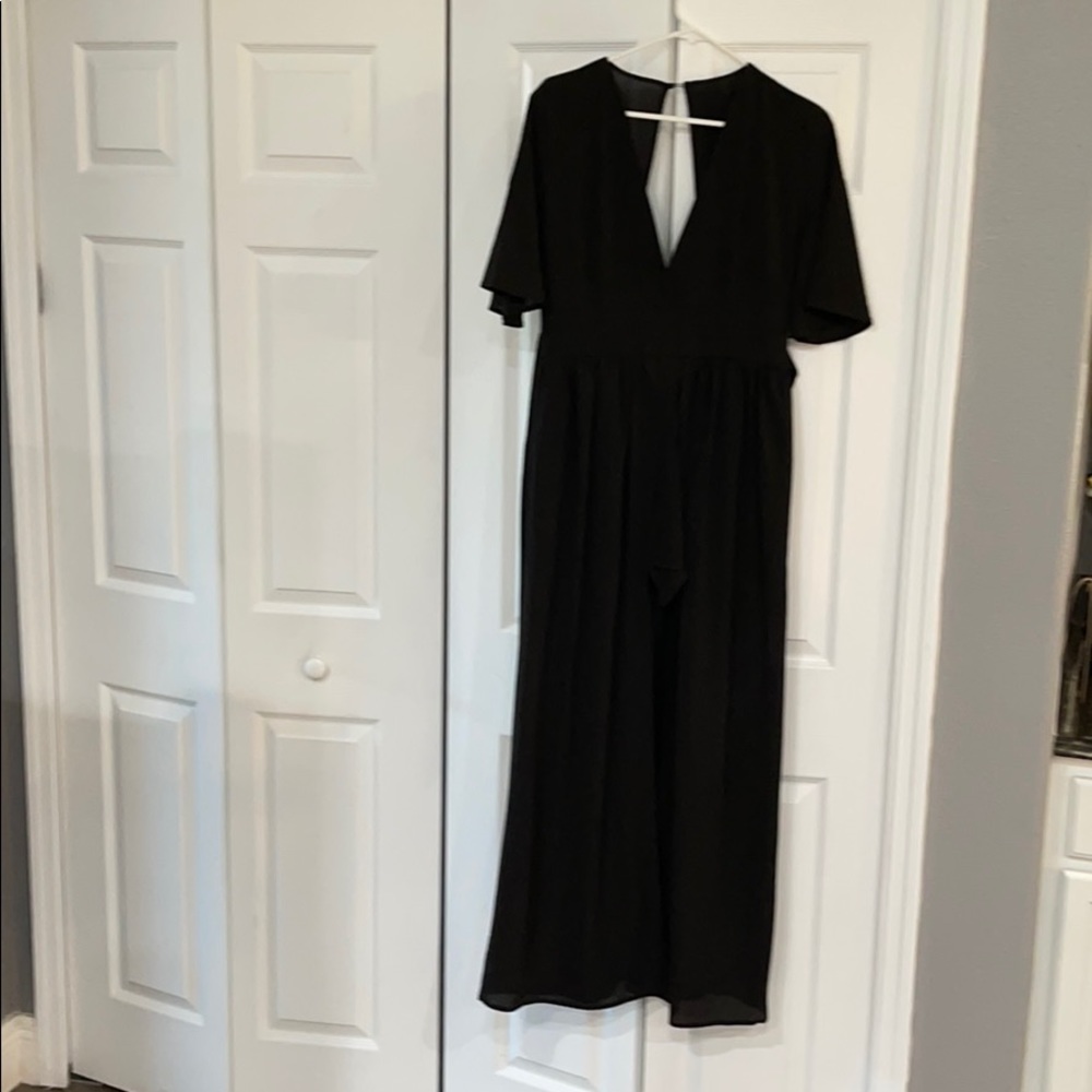 Long black dress with shorts. Size L.